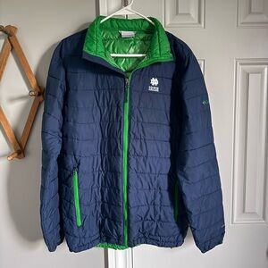 Columbia Men’s Blue and Green Puffer Jacket